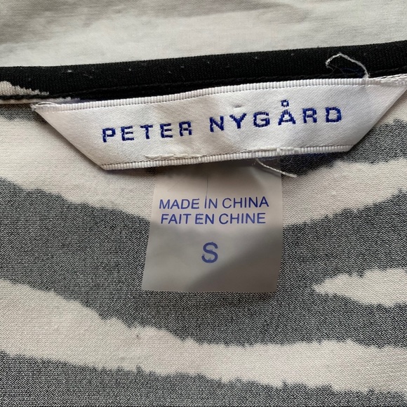 2/$30 Peter Nygard Zebra Print Blouse - Picture 4 of 7